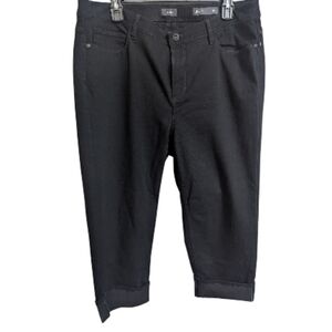 J. Jill Denim Cropped Jeans Sz 16 Black Capri NEW Plus Size W-480